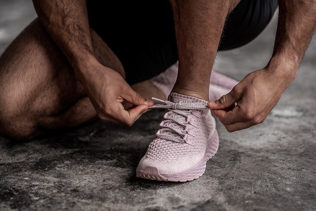 Nobull Knit Runner Men's Running Shoes Pink | Australia (HL4289)
